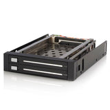 2 Drive 2.5in Trayless Hot Swap SATA Mobile Rack Backplane for easy drive swaps, supporting SATA III speeds up to 6 Gbps.