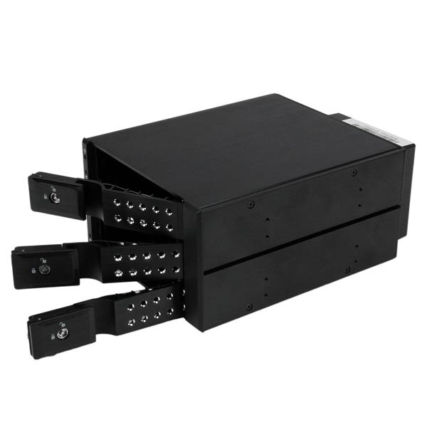 3 Bay 3.5" SATA/SAS HDD Trayless Mobile Rack Backplane w/Fan