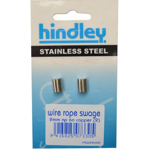 Wire Rope Swages N.P.On Copper 2mm Hindley Card 2