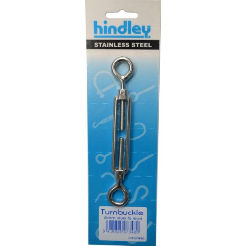 Stainless Body Turnbuckle 6mm  Hindley E&E