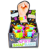 Rainbow Spiky Snap Bracelet (Set of 12 Assorted)