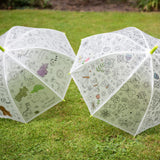 DIY Kids Flowers Umbrella (70 x 70cm) allows children to personalize their own vibrant cover for fun rainy day adventures.