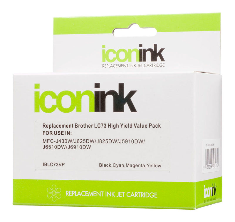 Icon Compatible with Brother LC73 LC40 BCMY Ink Value Pack