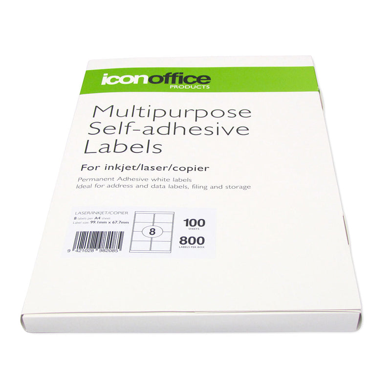 Icon A4 Adhesive Label 8 labels per page (99.1 x 67.7 mm)