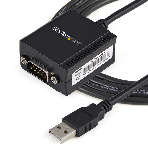 1 Port FTDI USB to Serial RS232 Adapter Cable with COM Retention
