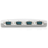 4 Port USB to RS232 Serial DB9 Adapter Hub