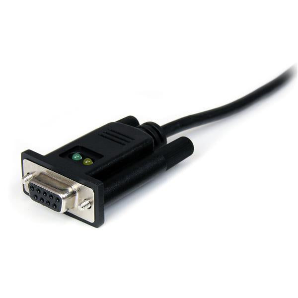 1 Port USB to Null Modem RS232 DB9 Serial DCE Adapter Cable with FTDI