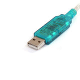 91cm USB to RS232 adapter cable for seamless connections between DB9 serial devices and Mac or PC.