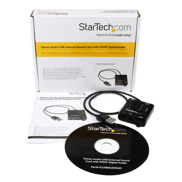 USB Stereo Audio Adapter External Sound Card with SPDIF Digital Audio