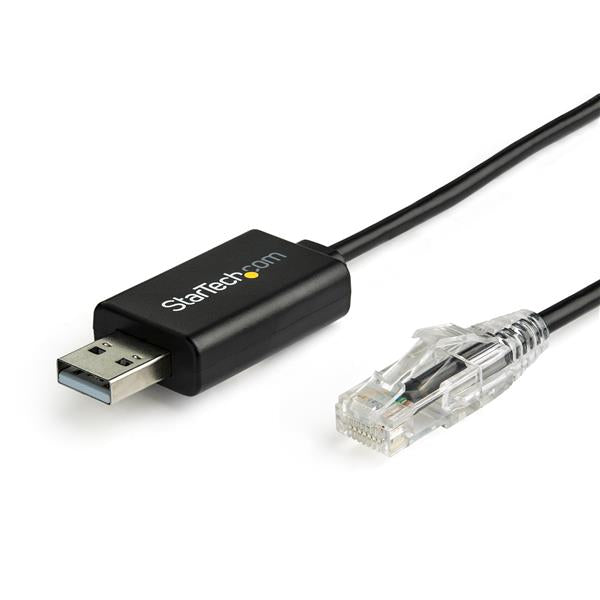 1.8 m Cisco USB Console Cable connecting laptop to networking devices, enabling smooth configuration with reliable data transfer.