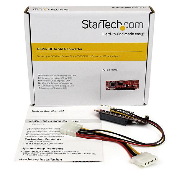 IDE 40-pin to SATA Adapter Converter w/ HDD/SSD/ODD Support