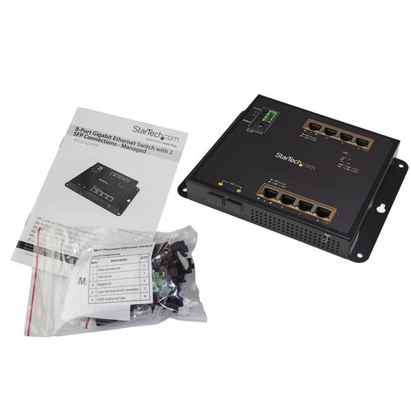 Gigabit Ethernet Switch - 8-Port PoE+ plus 2 SFP Ports - Managed Switch