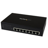 8 Port Unmanaged Industrial Gigabit Power over Ethernet Switch - 802.3af/at PoE+