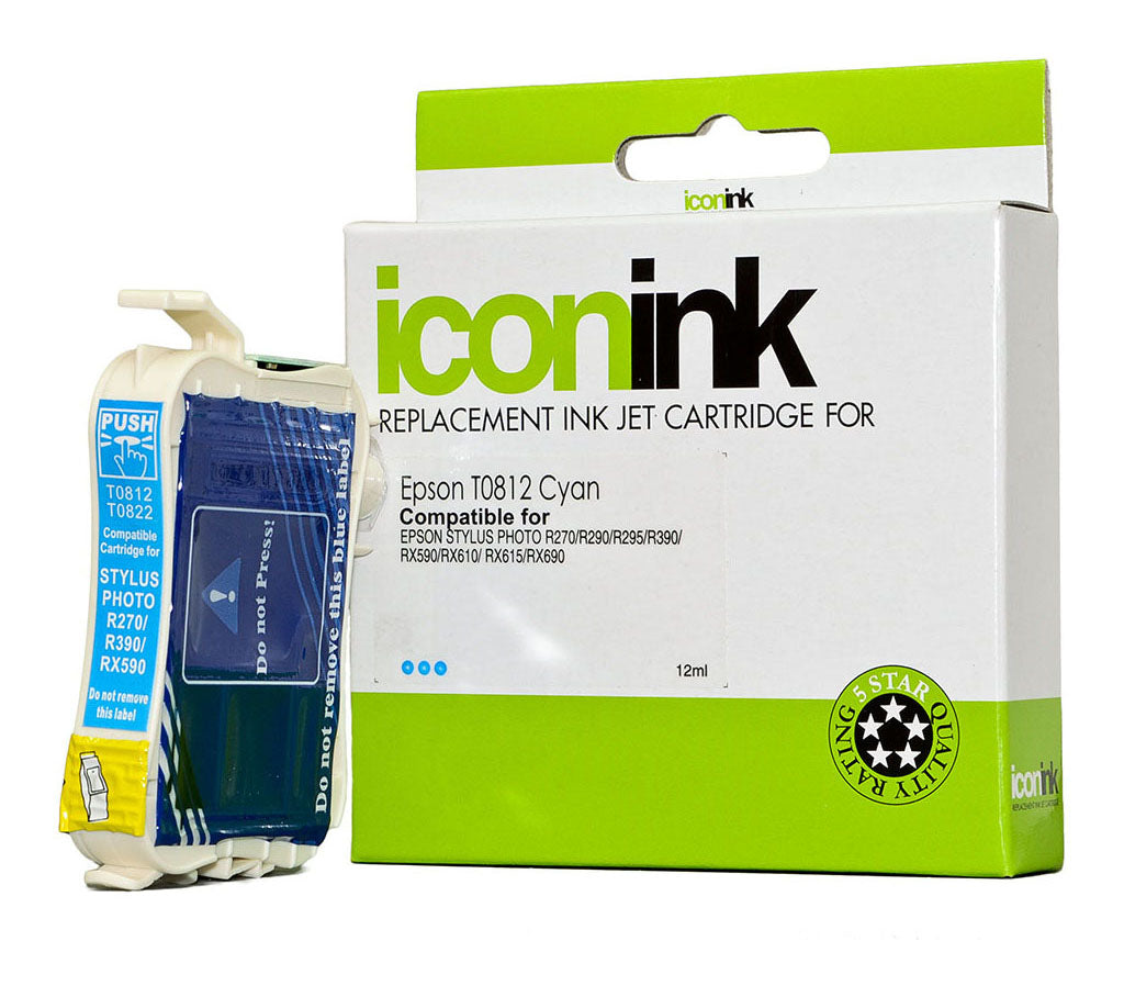 Epson Compatible T0812 Cyan 81N Ink Cartridge