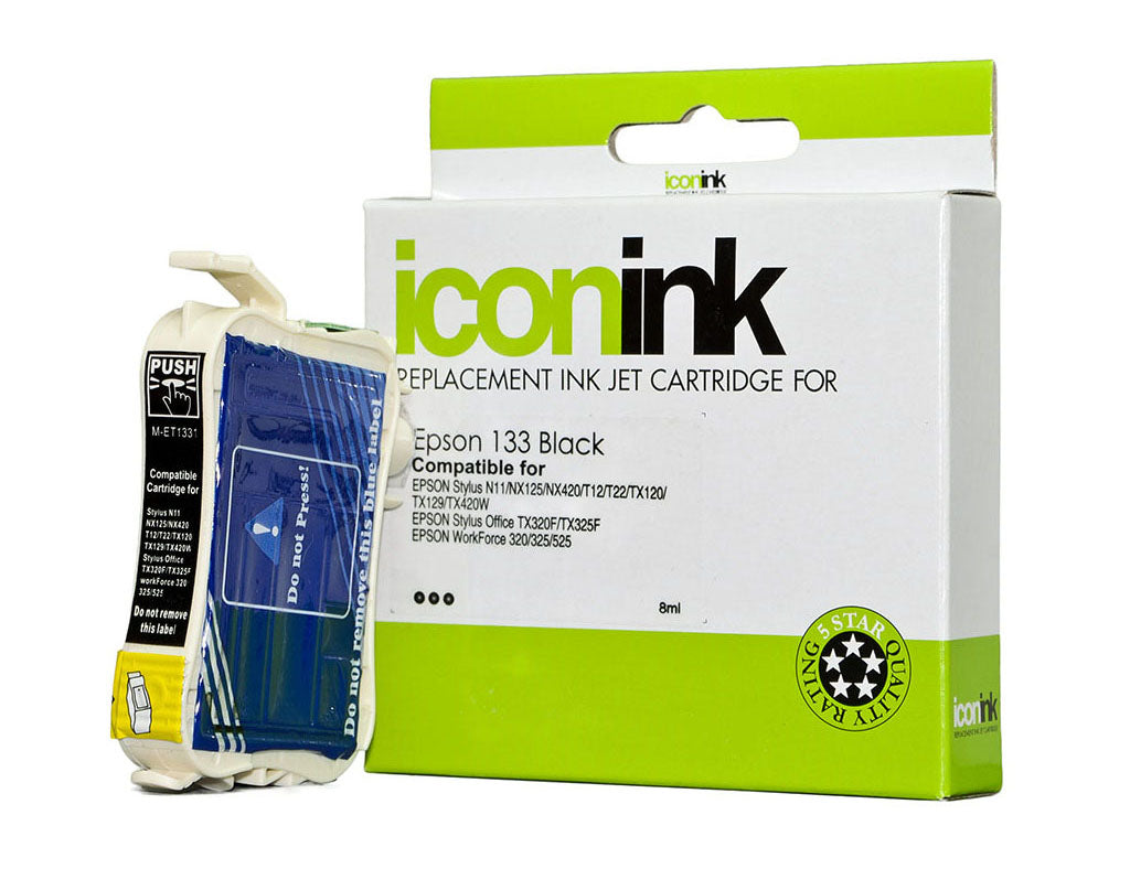 Icon Compatible Epson 133 Black Ink Cartridge