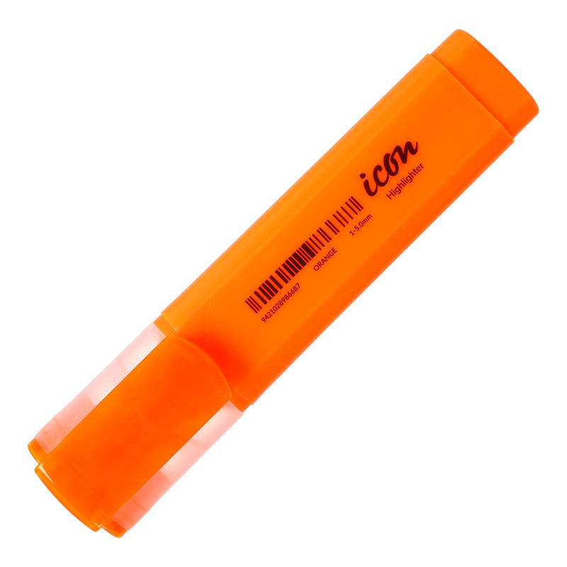 Icon Highlighter Chisel Tip Orange (Pack of 6)