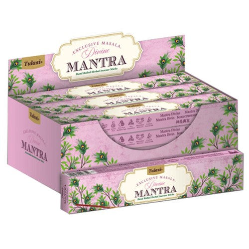 Incense - Tulasi Divine Mantra 15gm (Set of 12)