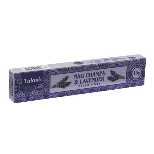 Incense - Tulasi Nag Champa & Lavender 15gm (Set of 12)