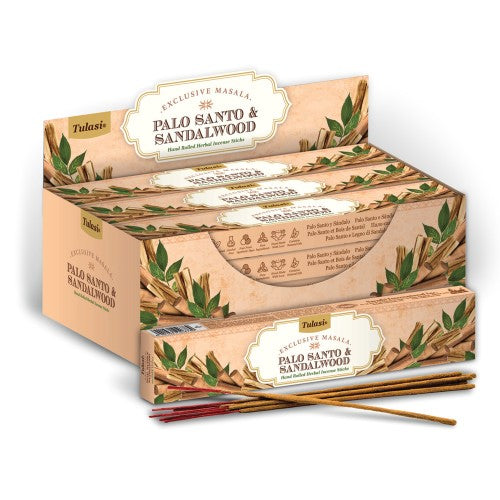 Incense - Tulasi Palo Santo & Sandalwood 15gm (Set of 12)