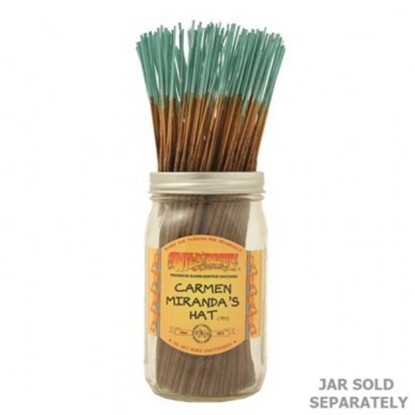 Wild Berry Carmen's Hat incense bundle of 100 sticks, 11 inches long, perfect for relaxation and enhancing ambiance.