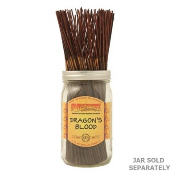 Bundle of 100 Wild Berry Dragon's Blood incense sticks, 11 inches long, ideal for meditation and creating a calming space.