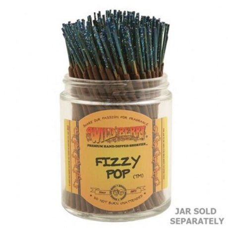 Vibrant Wild Berry Fizzy Pop incense sticks in a bundle of 100, perfect for uplifting moods and enhancing relaxation.