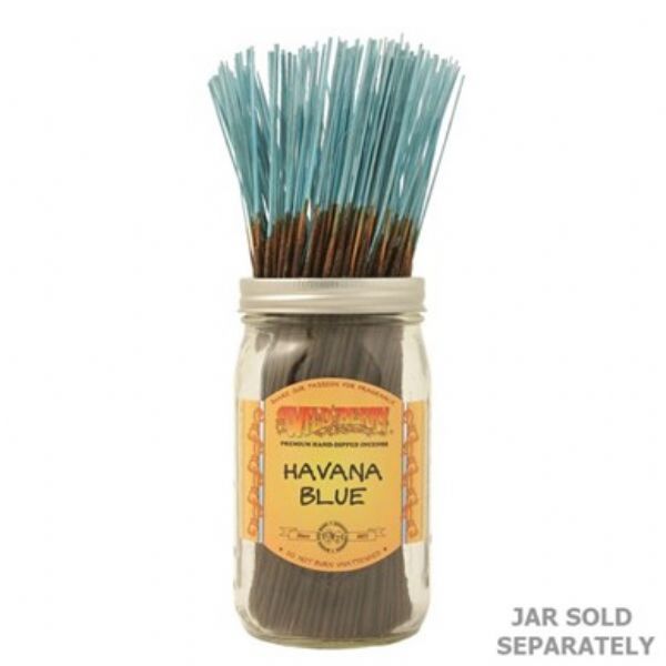 Wild Berry Havana Blue incense sticks, 11 inches, bundle of 100, perfect for relaxation and creating a serene atmosphere.