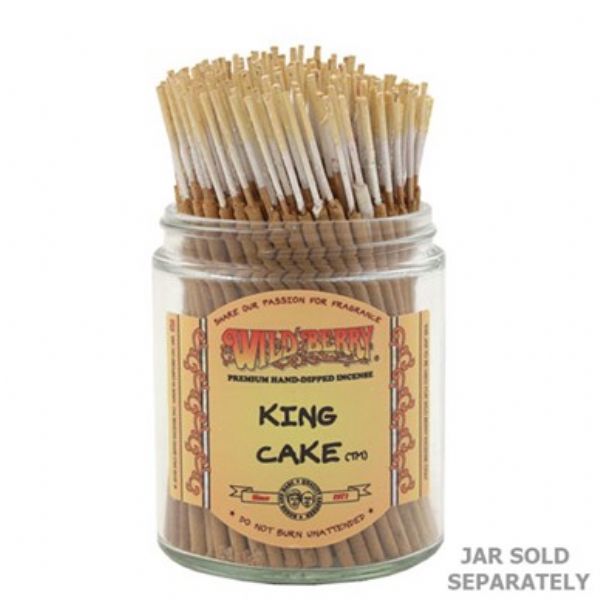 Wild Berry King Cake Shorties Incense bundle of 100 sticks, offering sweet berry fragrance for relaxation and ambiance.