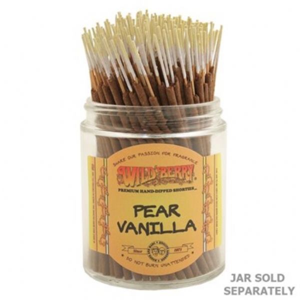 Bundle of 100 Wild Berry Pear Vanilla incense sticks, offering a soothing, enchanting aroma for relaxation and ambiance.