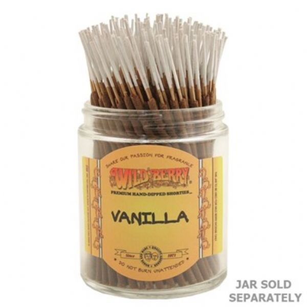 Wild Berry Vanilla incense sticks bundle of 100, featuring a sweet aromatic blend for relaxation and meditation.