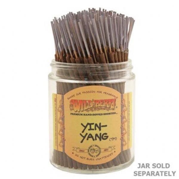 Bundle of 100 Wild Berry Yin Yang incense sticks, promoting relaxation with a harmonious blend of soothing aromas.