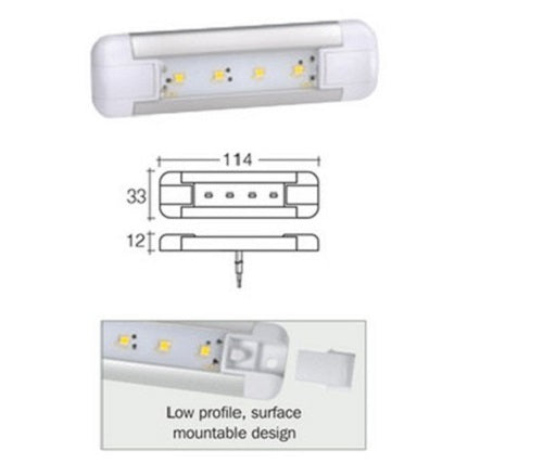 Narva - Lamp Exterior Strip Led 12v 114mm