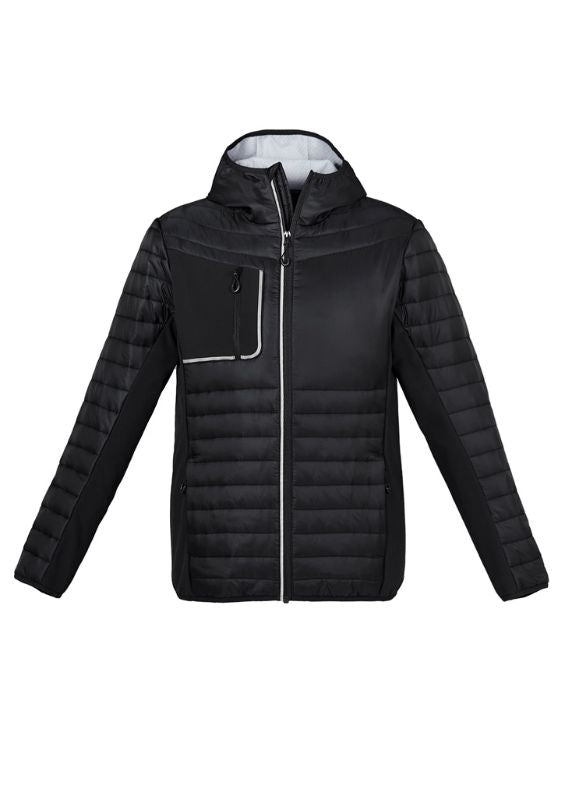 Unisex Patrol Jacket - Black/Silver (Large)