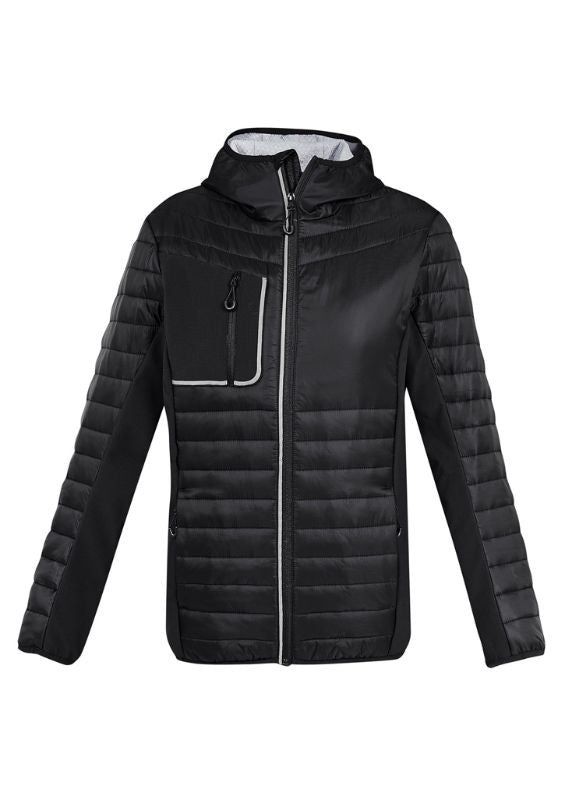 Unisex Patrol Jacket - Black/Silver (Large)