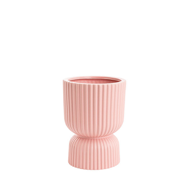 Ceramic Cyprus Egg Cup Vase Matte Light Pink