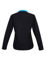 Geneva Womens Jacket - Black/Cyan