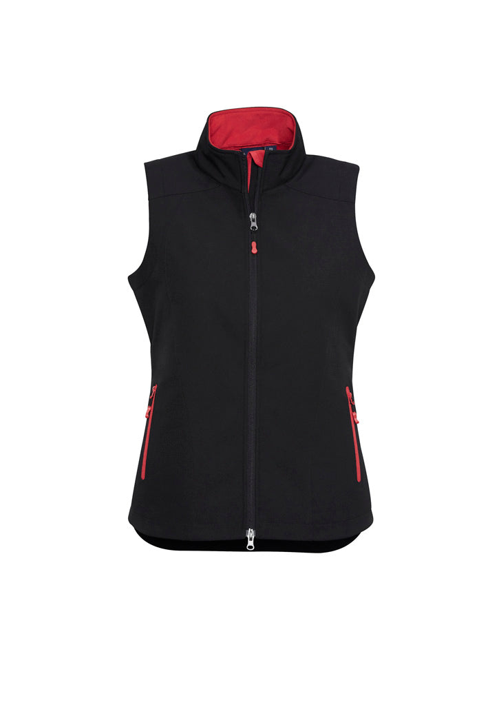 Geneva Womens Vest - Black/Red