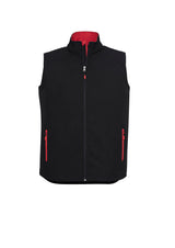 Geneva Mens Vest - Black/Red