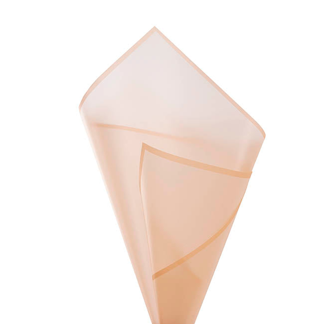 Cello Frosted Hue Silhouette 50mic Apricot Pk100