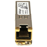 Gigabit RJ45 Copper SFP modules, compatible with HP J8177C, offer reliable 1 Gbps connectivity over 100 meters, 10-pack.