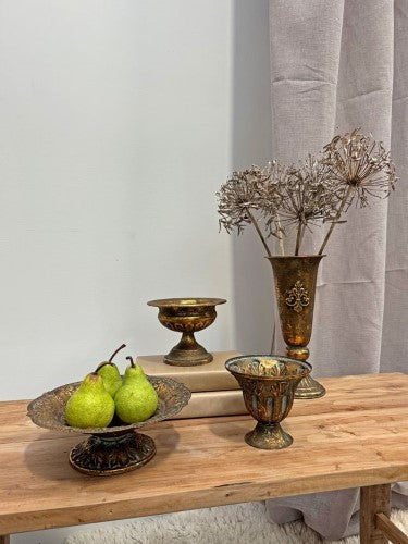 Vase - Aged Metal (29cm)