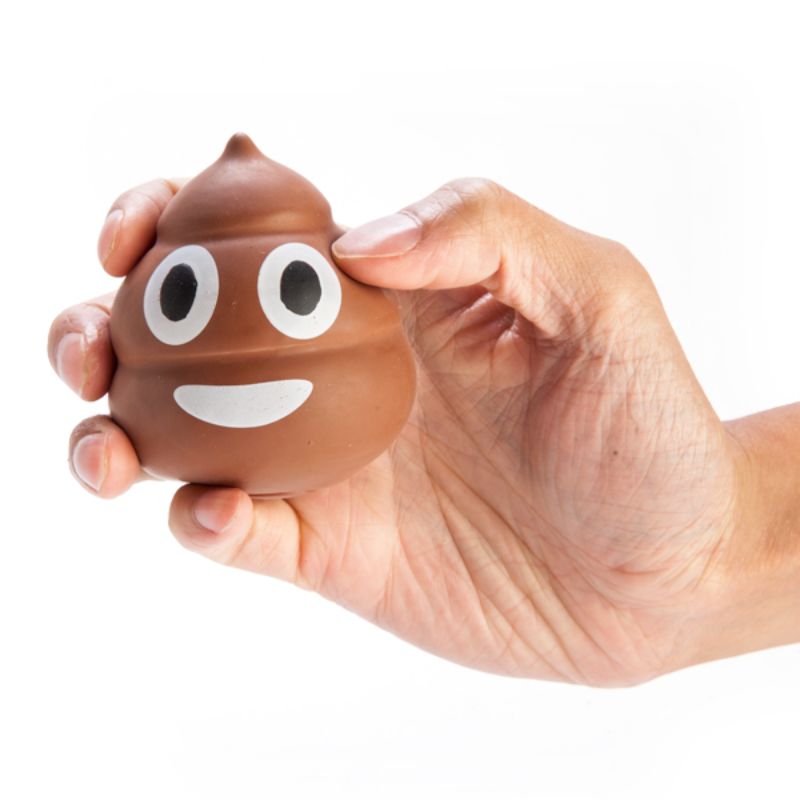 Koolface Smiling Poo Stress Relief Ball, a cute and squishy stress reliever for adults and kids to ease tension and boost mood.