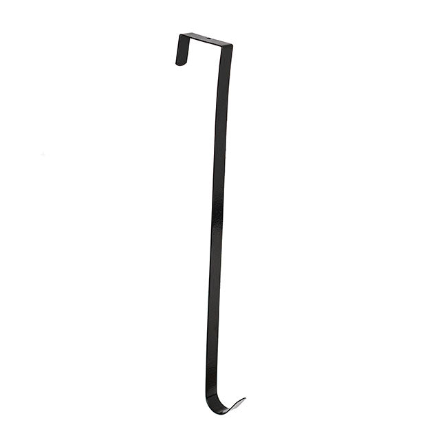 Metal Wreath Door Hanger Black