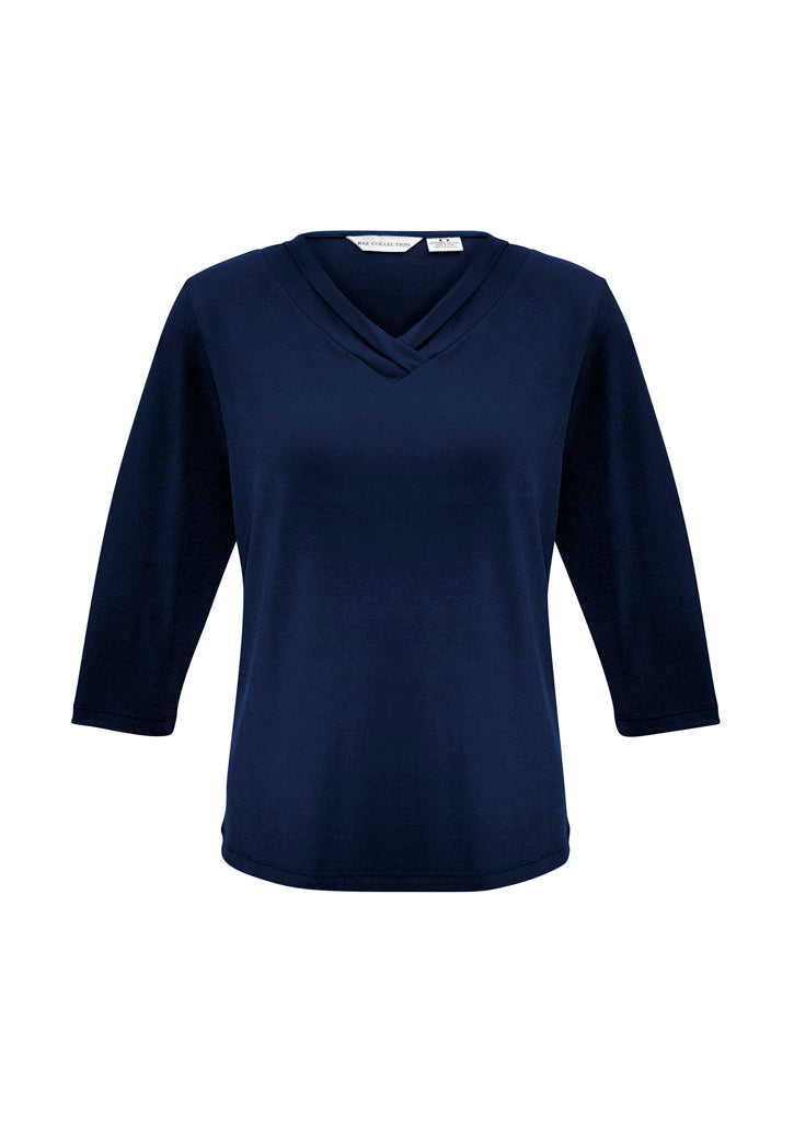 Lana Womens 3/4 Sleeve Top - Ink