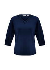 Lana Womens 3/4 Sleeve Top - Ink