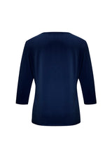 Lana Womens 3/4 Sleeve Top - Ink