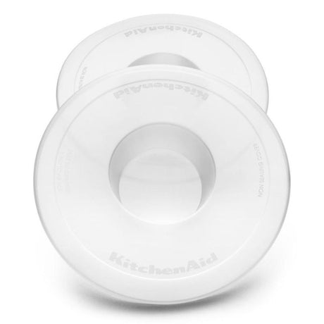 Durable plastic bowl covers for KitchenAid 4.8L stand mixers, protecting ingredients from dust and ensuring freshness.