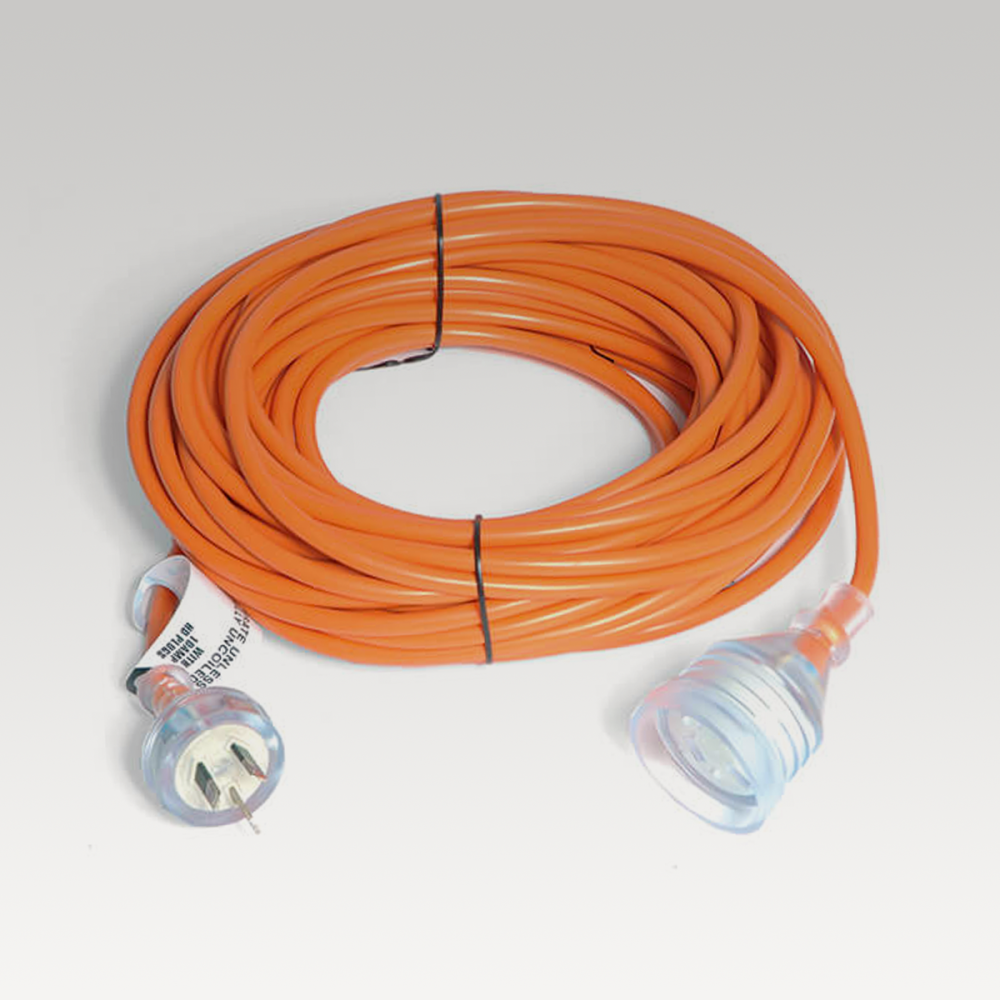 20m Extension Lead - Orange