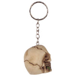 Set of 24 assorted keyrings featuring intricate skulls and roses designs, perfect for edgy keychain collections.