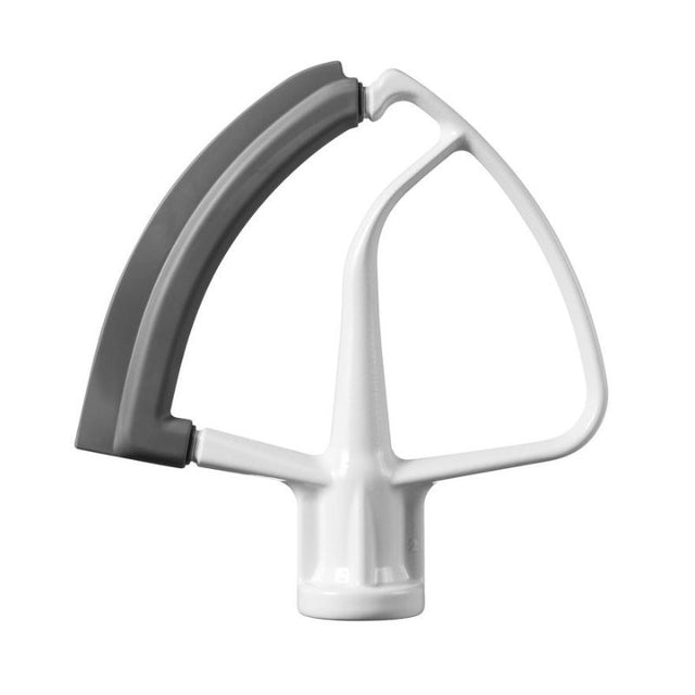 Flexible edge beater attachment for KitchenAid tilt head mixers, ensuring thorough mixing without the need for bowl scraping.